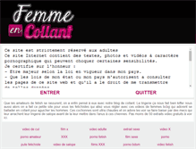 Tablet Screenshot of femme-en-collant.com